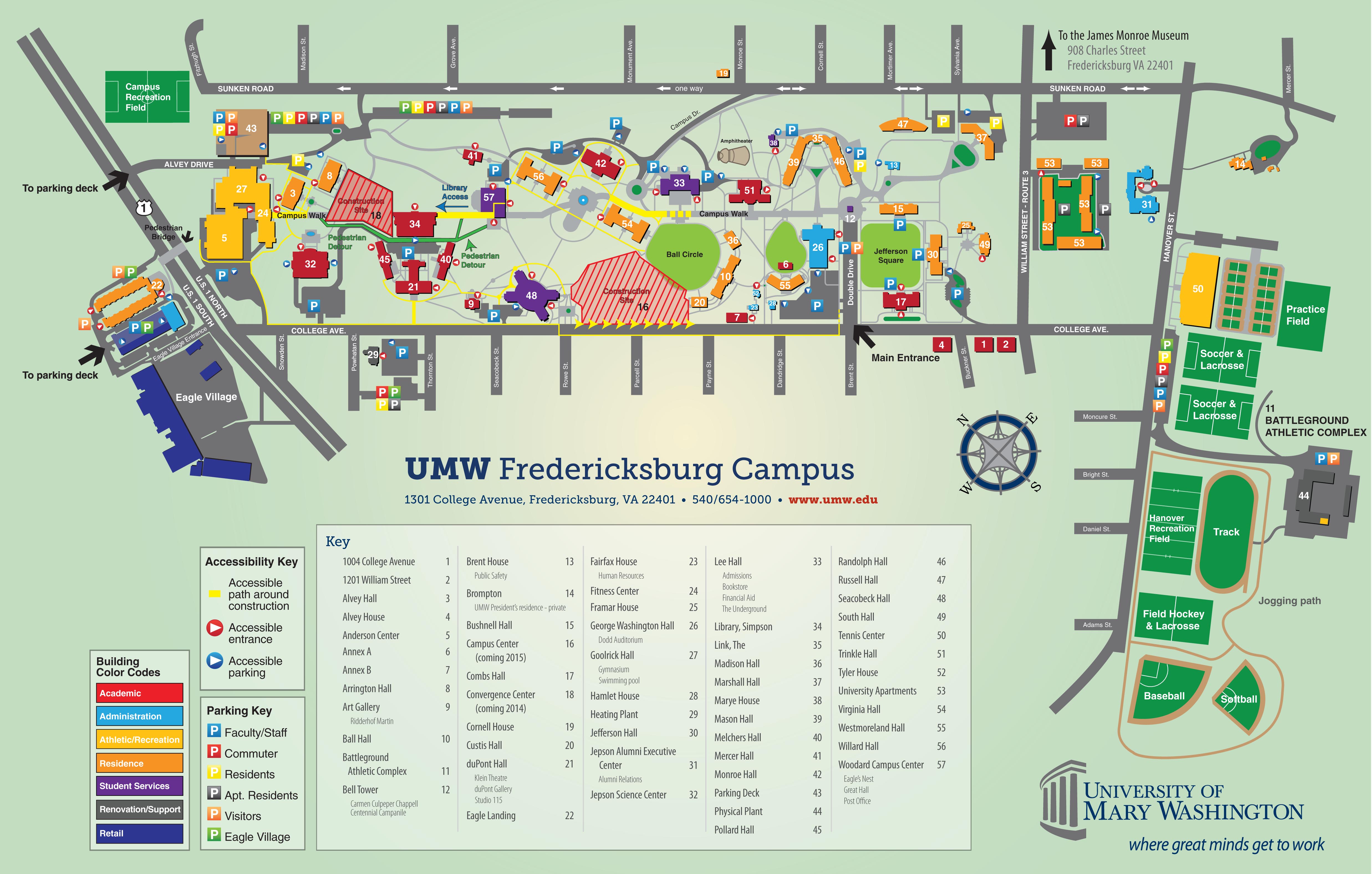 Campus Map Undergraduate Orientation